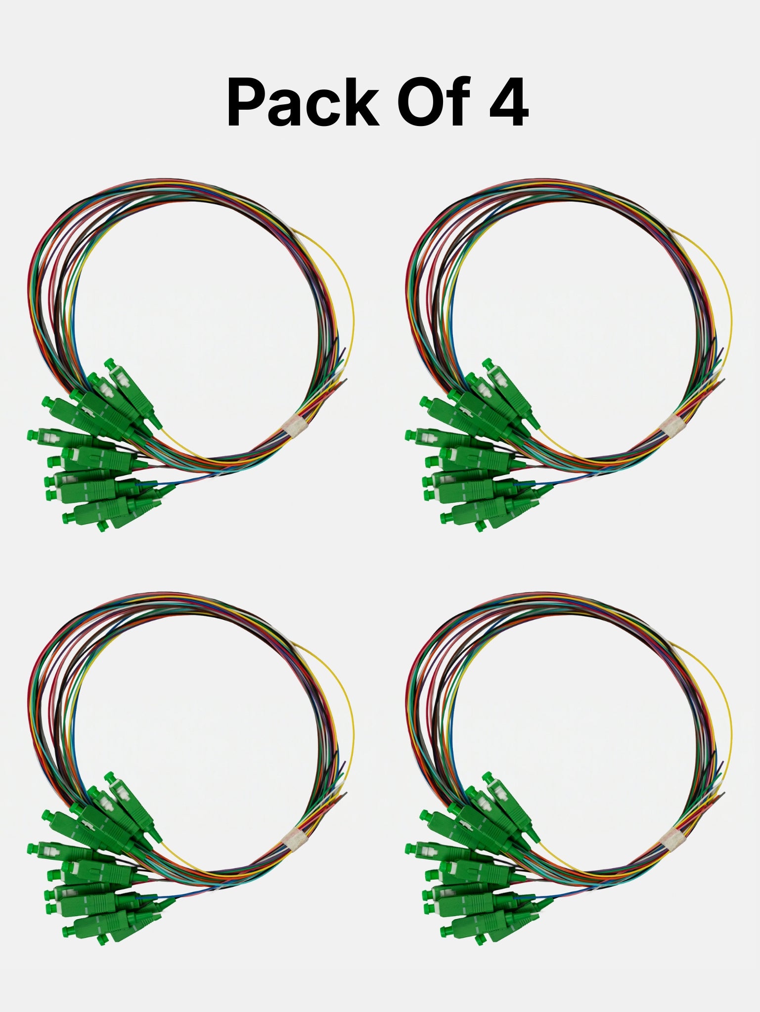 MT-SCAPC/UPC SM 12 Colour Patch Cord (Pack of 4)