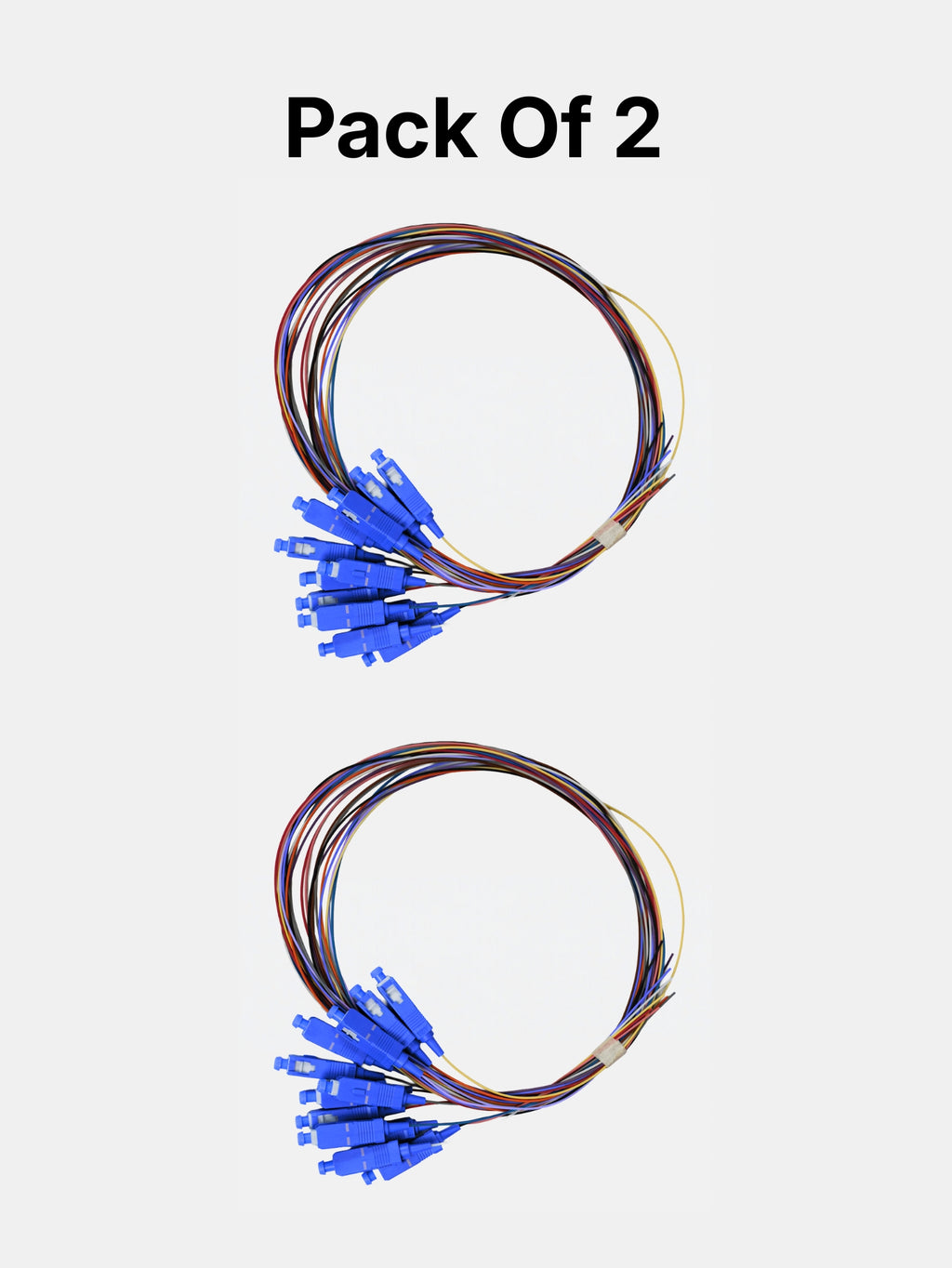 MT-SCAPC/UPC SM 12 Colour Patch Cord (Pack of 2)