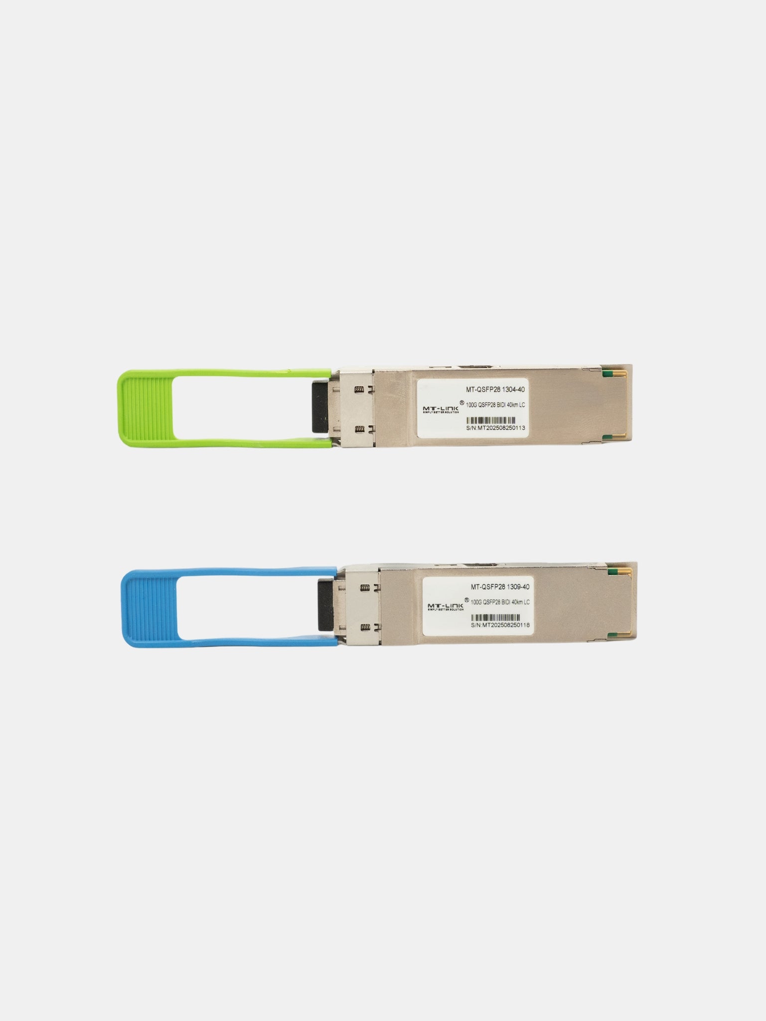 MT-QSFP 1304/1309-40 Pair - UPTO 40KM - 100GBase-LR QSFP28 LC Transceiver BIDI