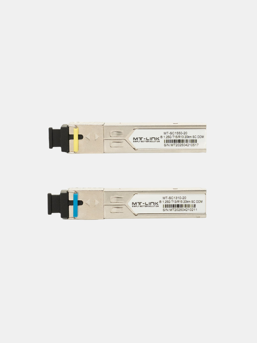 MT-SC1310/1550 1G SFP (PAIR) - UPTO 20/40/80KM - 1000Base-WDM Bi-Directional SFP Module