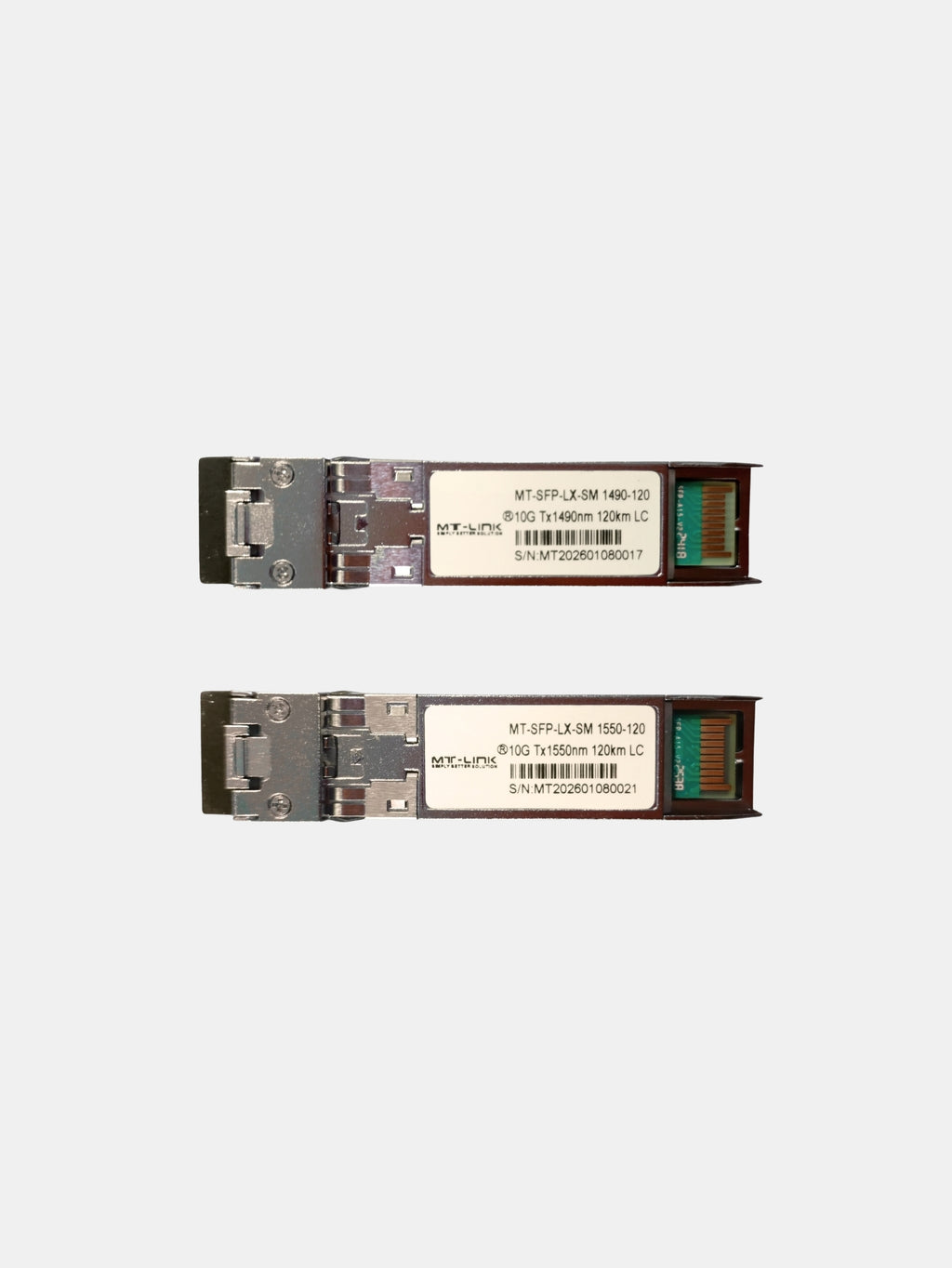 MT-SFP-LX-SM 1490/1550-120 (PAIR) - UPTO 120KM - 10GBase-WDM Bi-Directional SFP+ LC Module