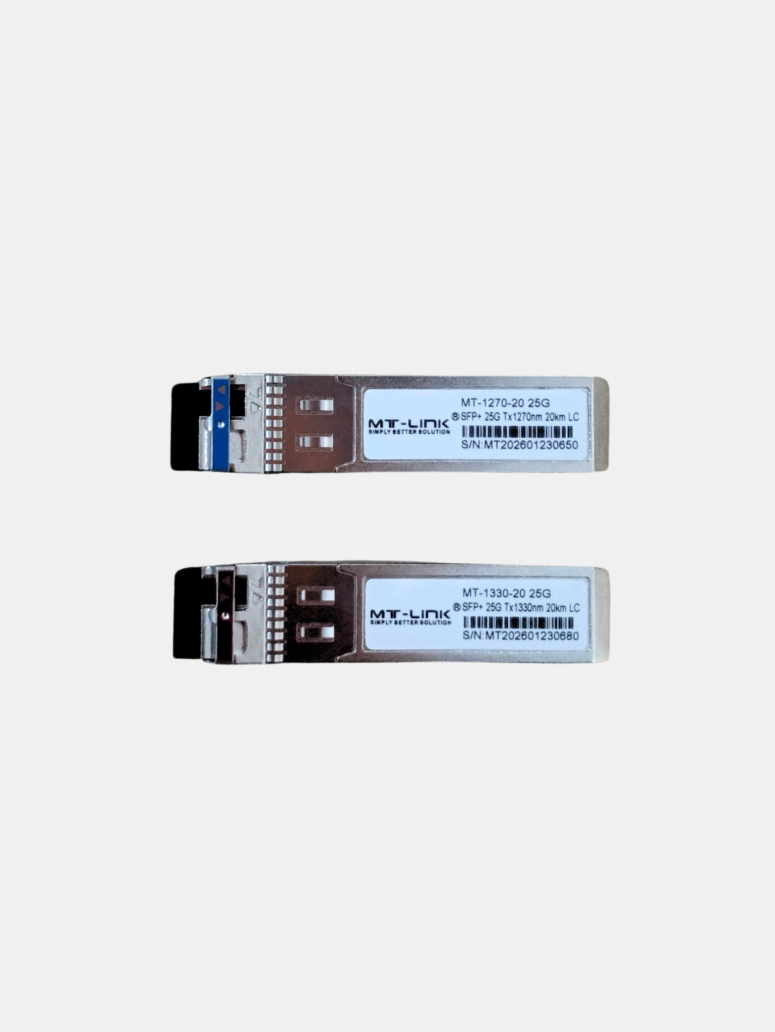 MT-25G SFP 1270/1330-20 (PAIR) - UPTO 20KM - 25GBase-WDM Bi-Directional SFP+ LC Module