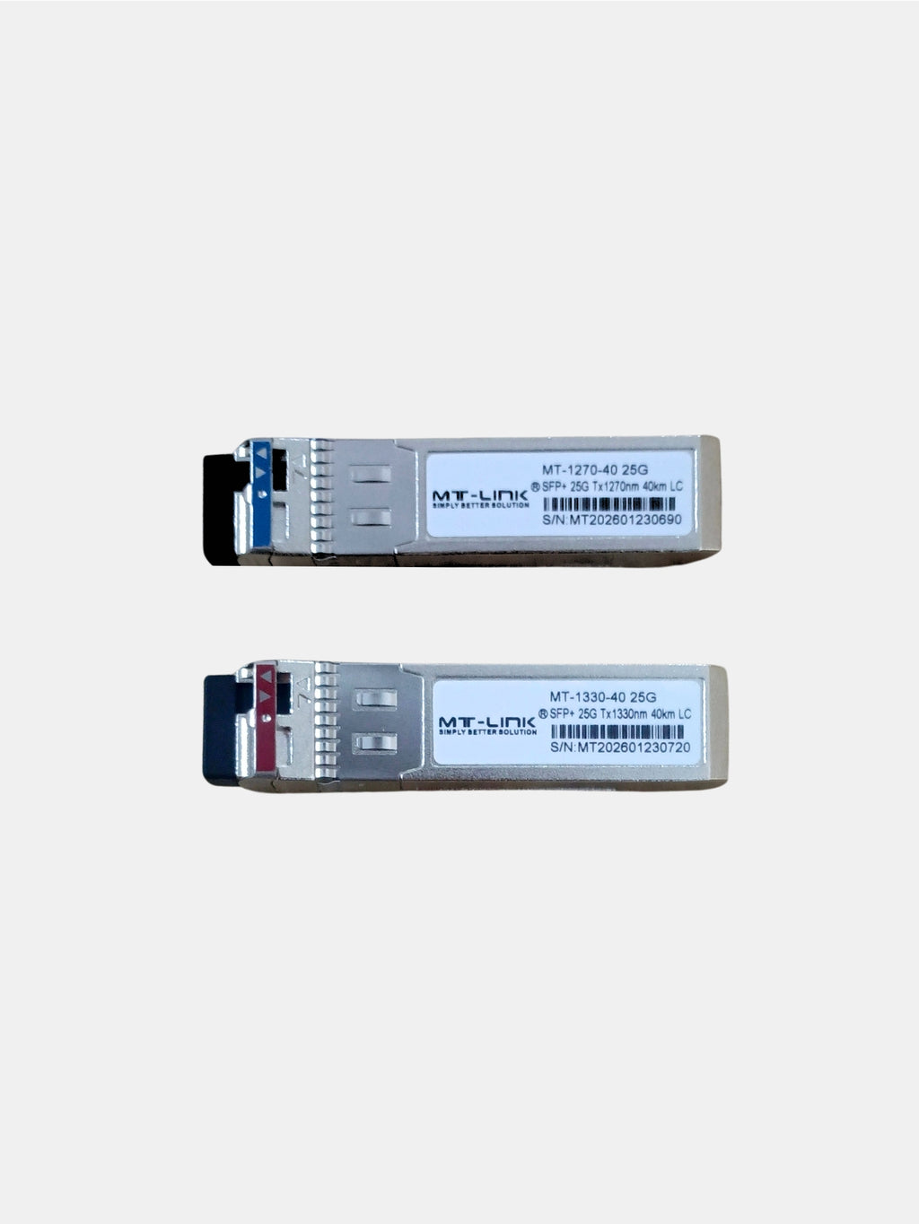 MT-25G SFP 1270/1330-40 (PAIR) - UPTO 40KM - 25GBase-WDM Bi-Directional SFP+ LC Module