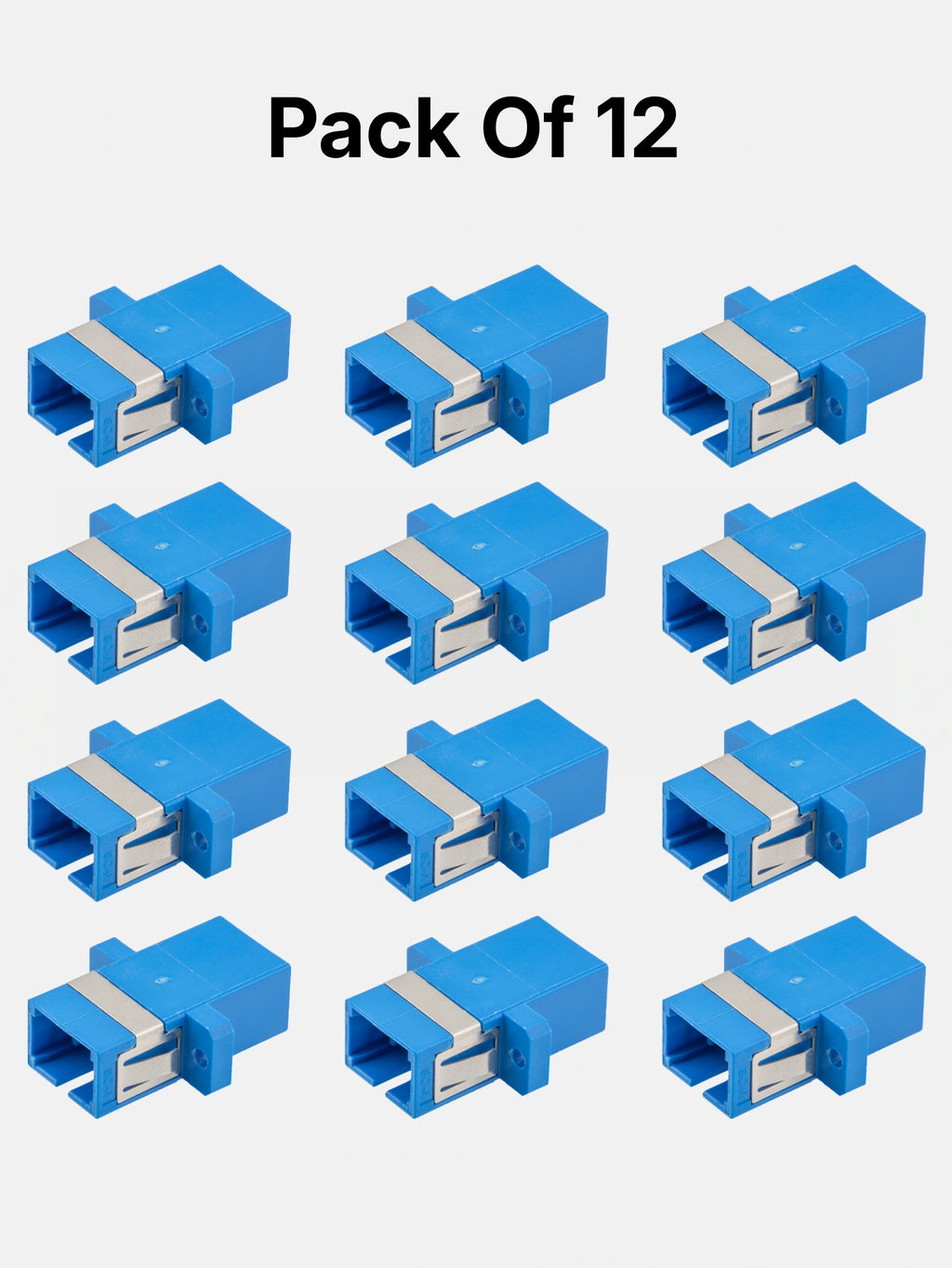 MT-COUPLER APC/UPC Fiber Coupler (Pack of 12)