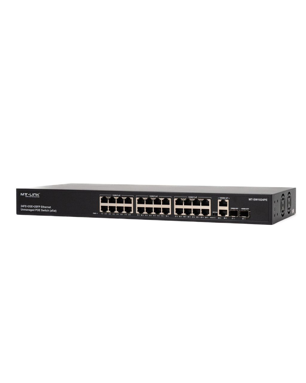 MT-SW1024PE - 24FE POE+ 2GE + 1G SFP Uplink POE Switch