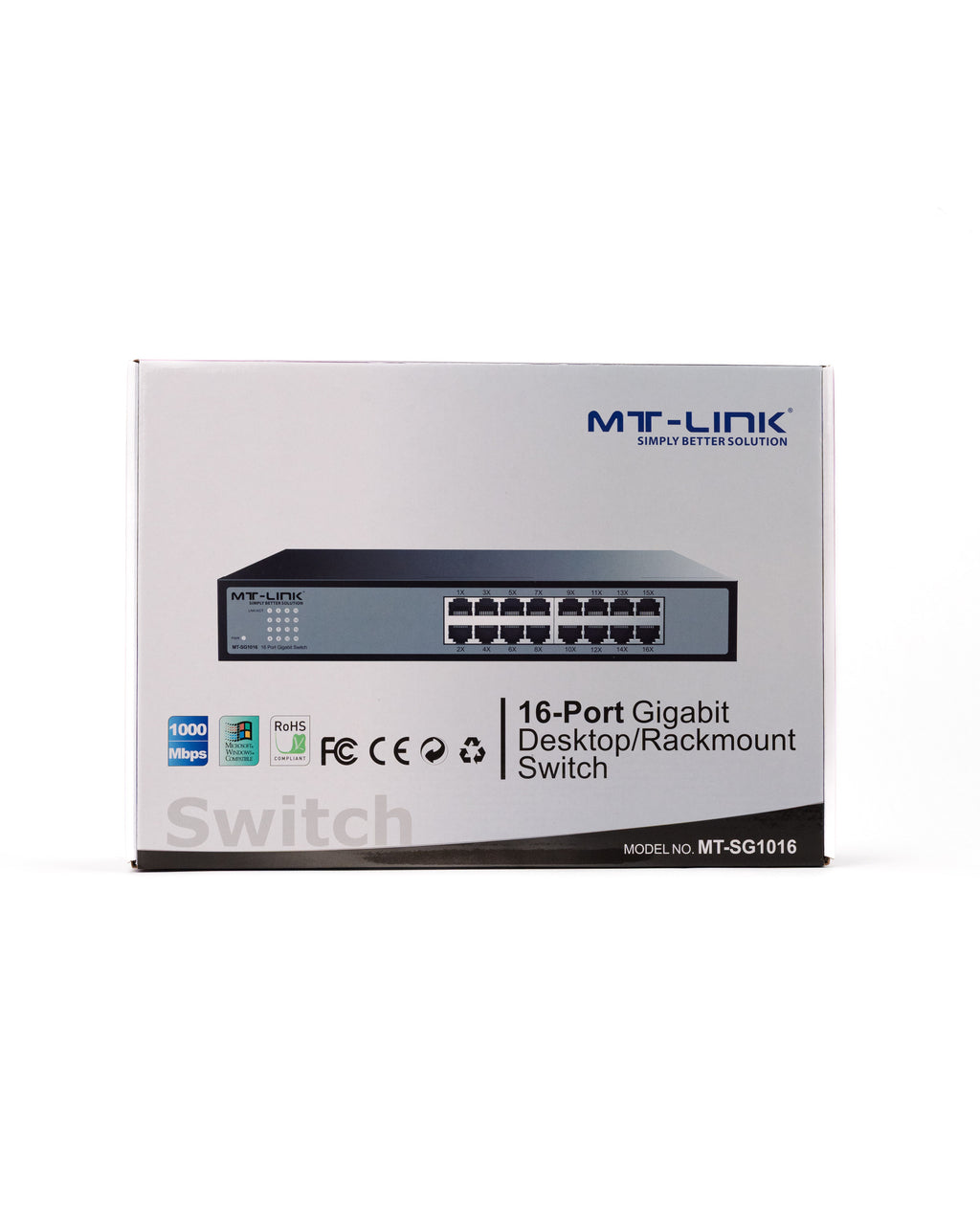 MT-SG1016 - 16 Port Gigabit Desktop/ Rack mount switch