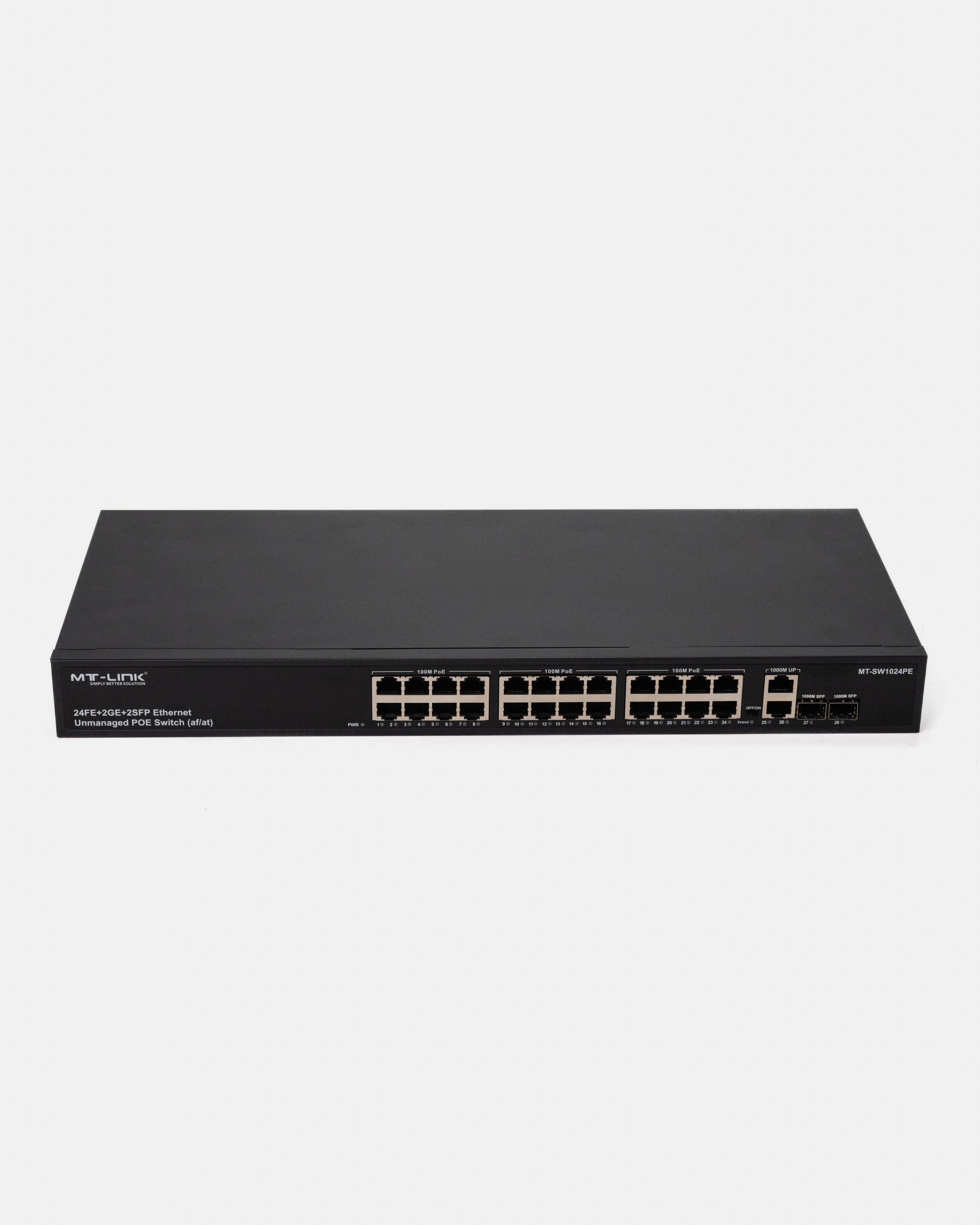 MT-SW1024PE - 24FE POE+ 2GE + 1G SFP Uplink POE Switch