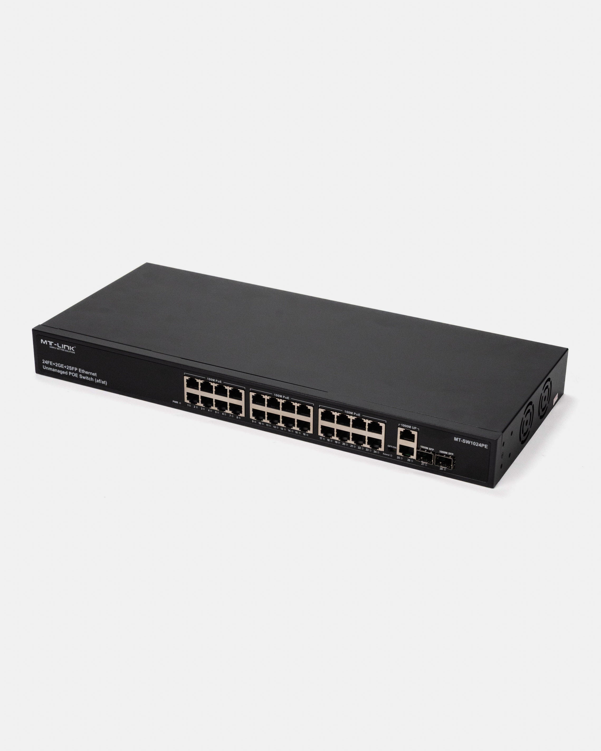 MT-SW1024PE - 24FE POE+ 2GE + 1G SFP Uplink POE Switch