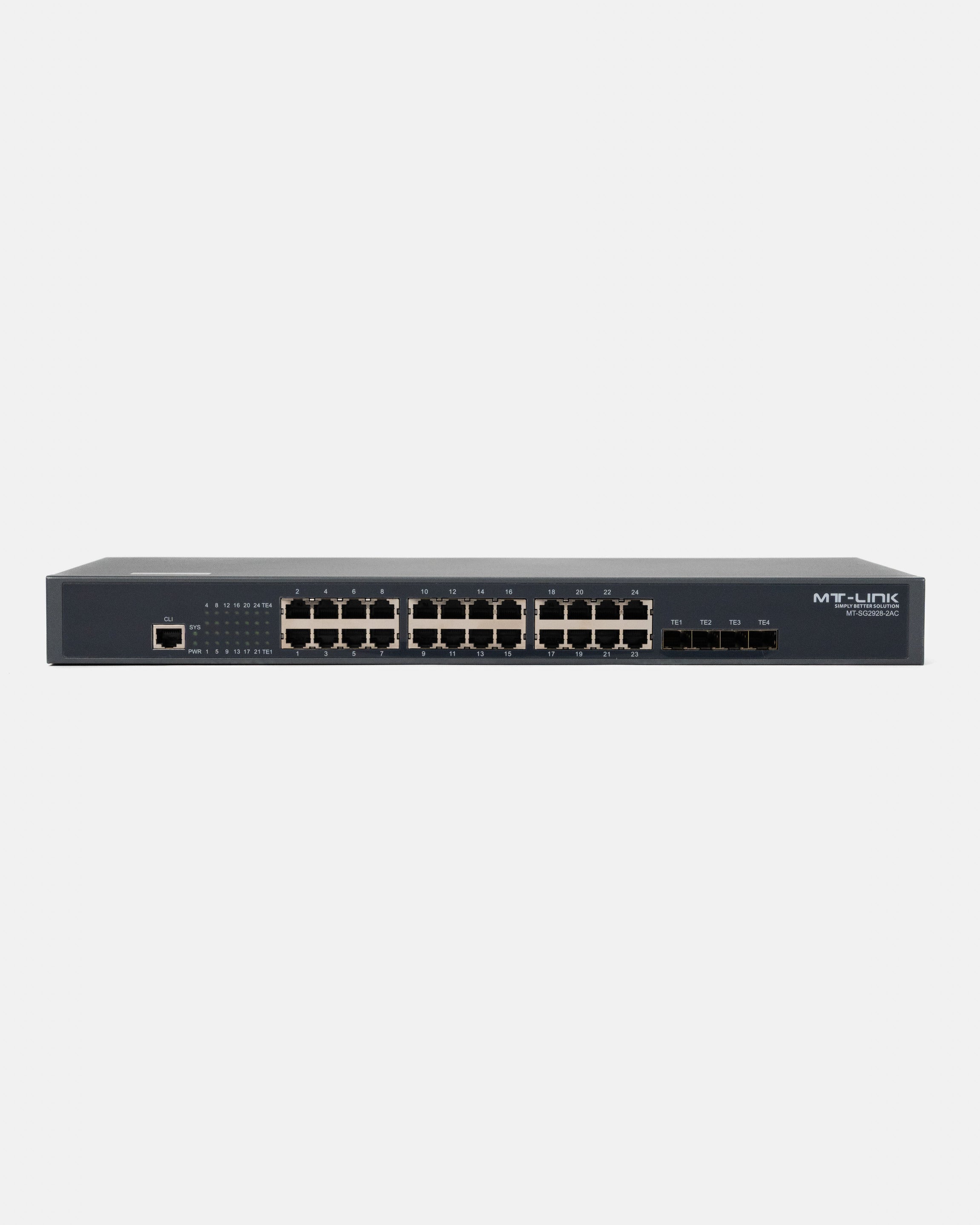 MT-SG2928 - 2AC - 24 Port Gigabit Stackable L3-Lite Switch with 4 10G Slots
