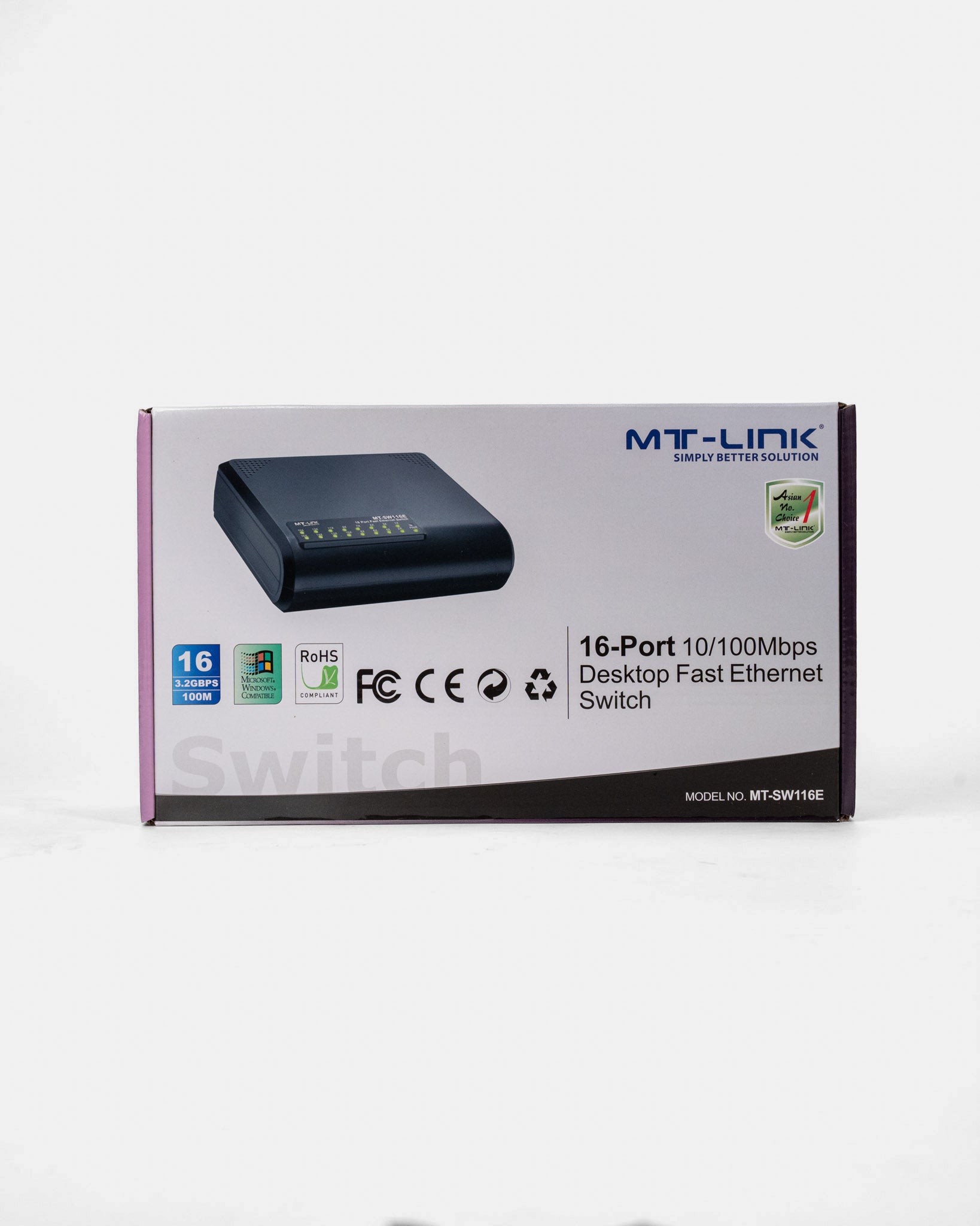 MT-SW116E - 16 Port desktop switch 10/100Mbps