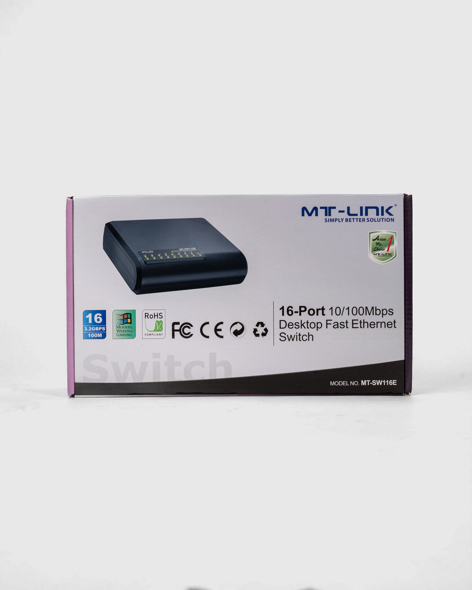 MT-SW116E - 16 Port desktop switch 10/100Mbps