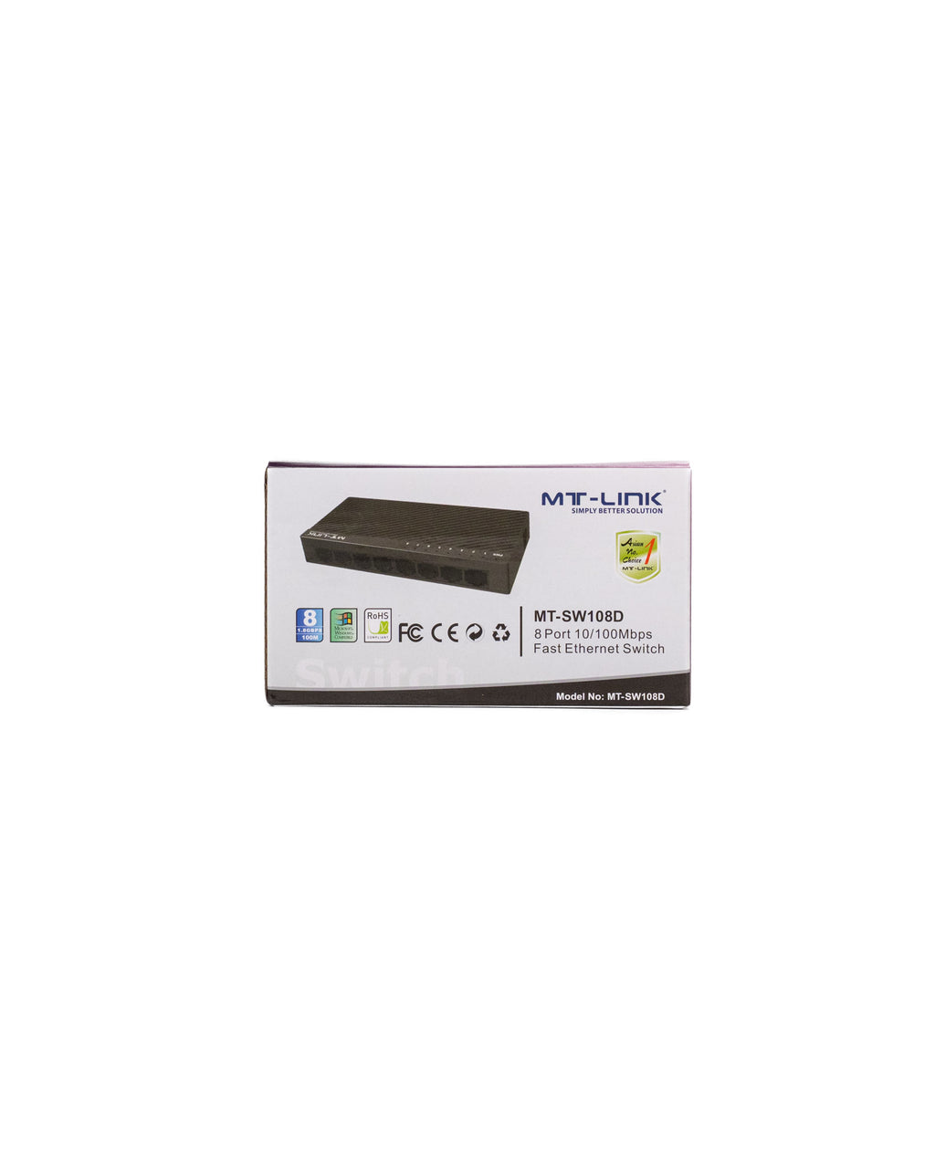 MT-SW108D - 8 Port 10/100Mbps Switch Lite Series