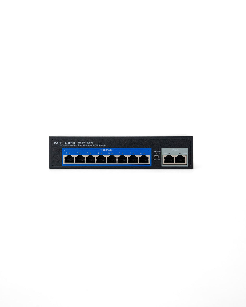 MT-SW1008PE - 8 POE+2RJ45 100Mbps POE switch