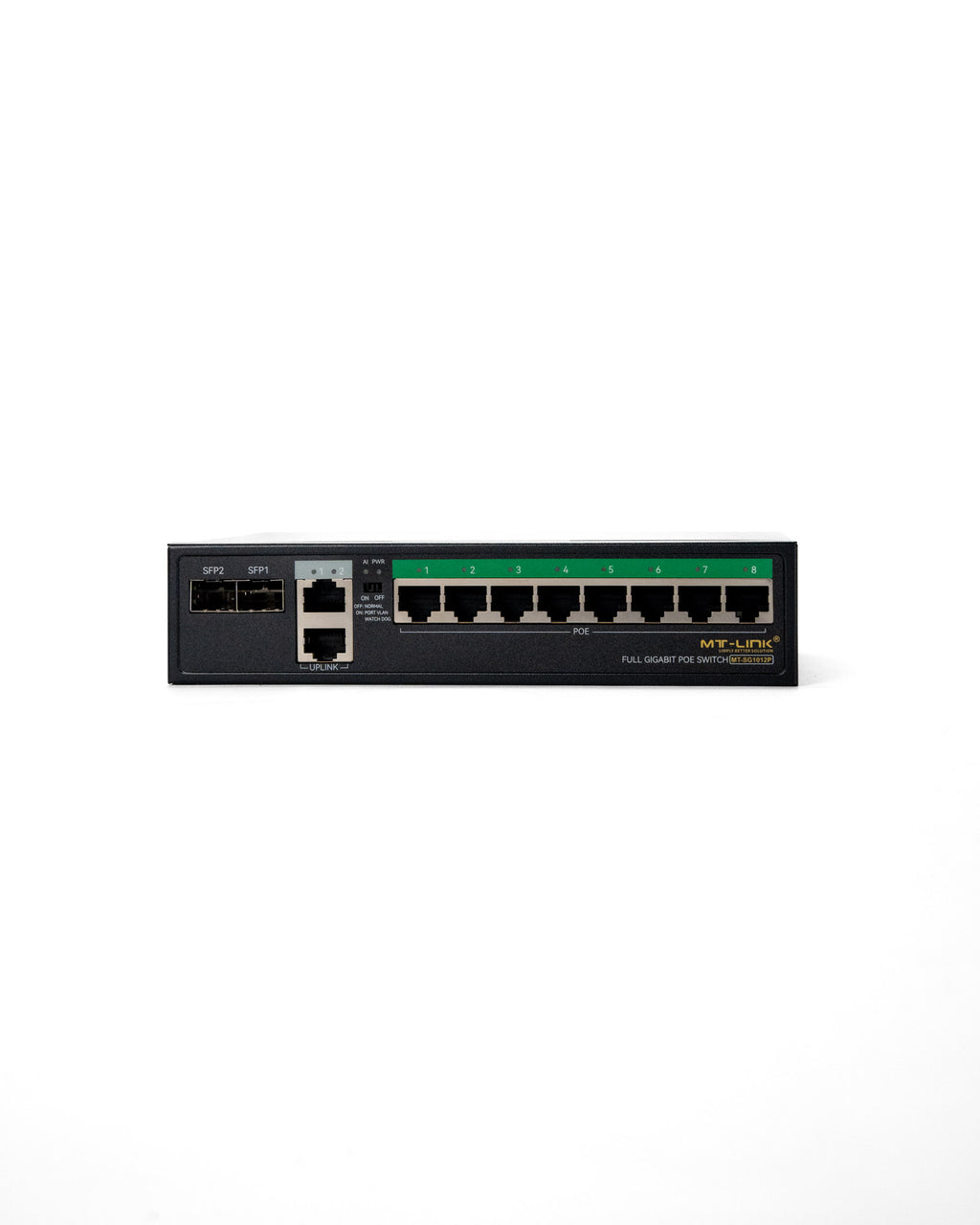 MT-SG1012PE - 8POE+2GE+2SFP UPLINK GIGABIT POE Switch