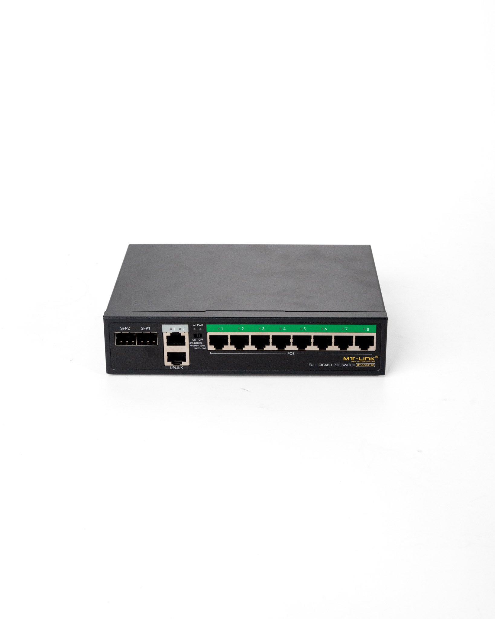 MT-SG1012PE - 8POE+2GE+2SFP UPLINK GIGABIT POE Switch