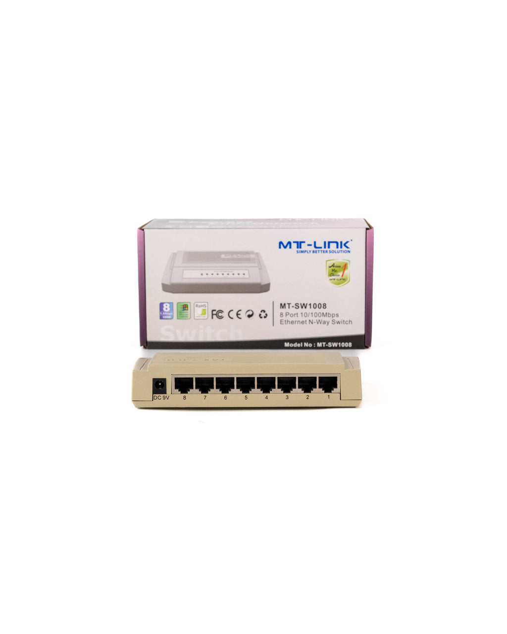 MT-SW1008 - 8 Port 10/100Mbps Switch high quality STP ports