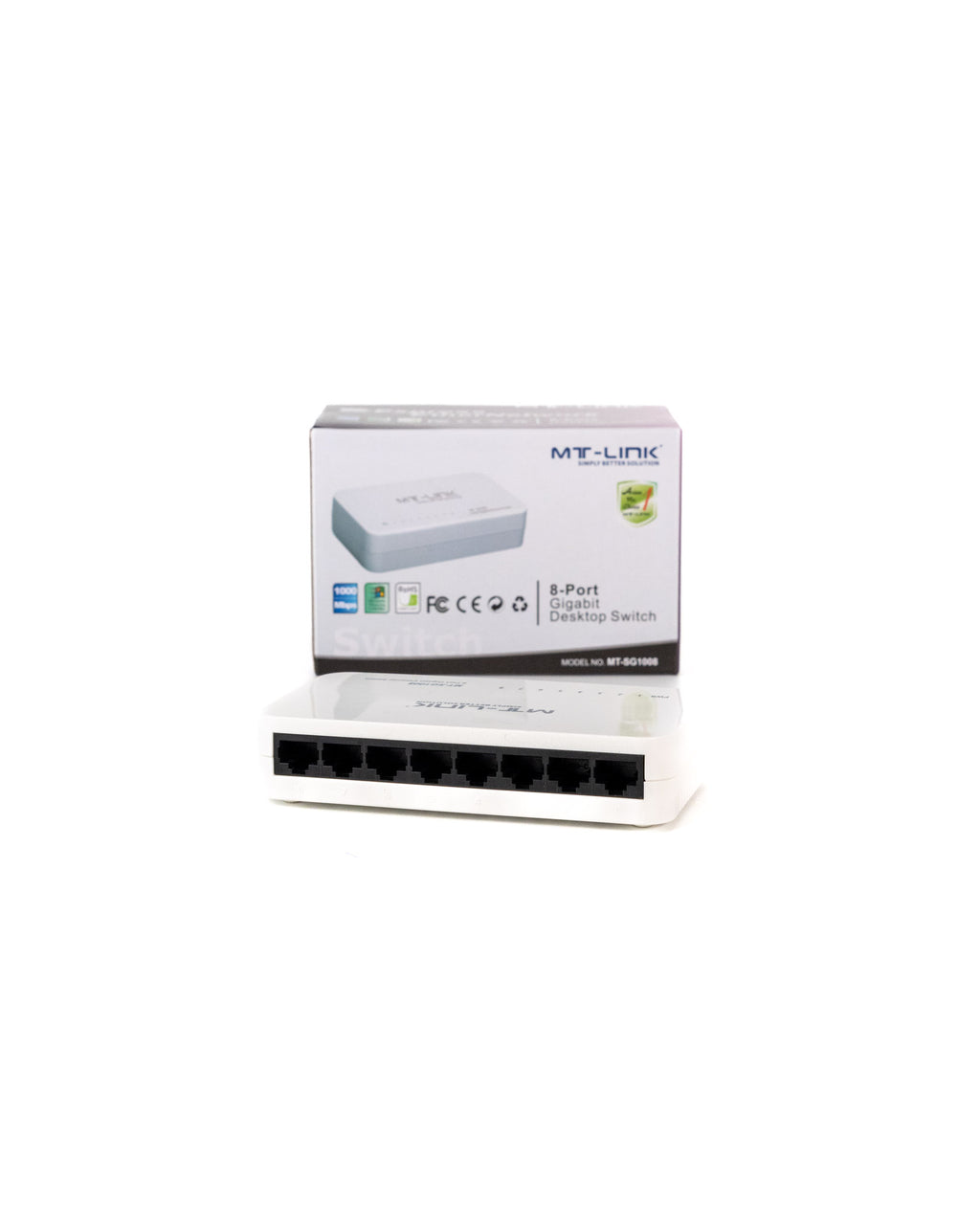 MT-SG1008 - 8 Port Gigabit Desktop Switch plastic case