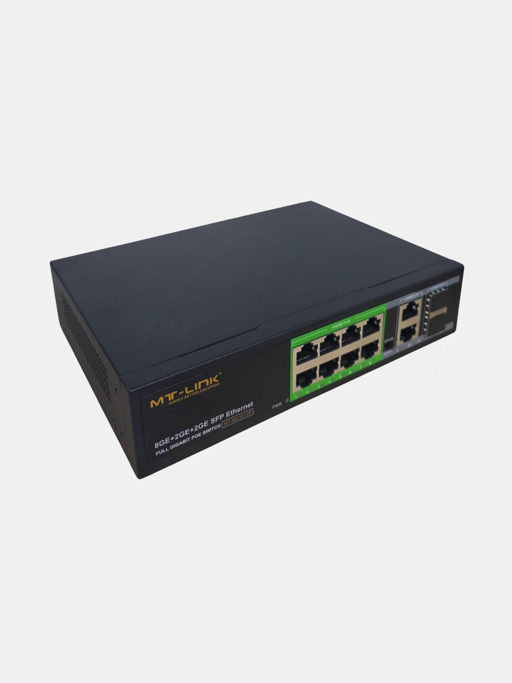 MT-SG1012P - 8 GE POE+2GE+2SFP UPLINK GIGABIT POE Switch