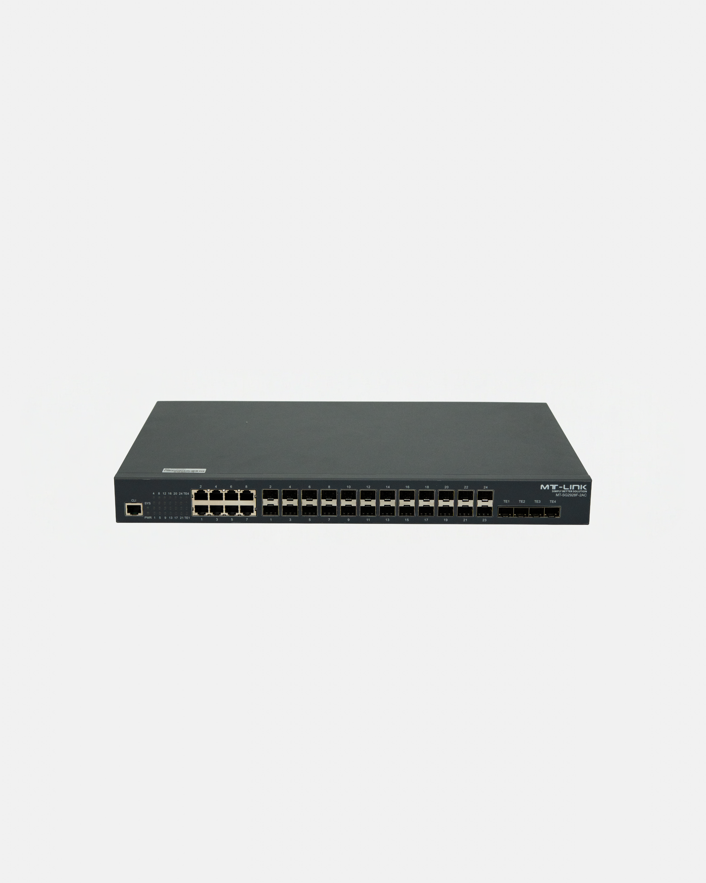 MT-SG2928F - 2AC- 24 Port Gigabit Stackable L3-Lite Aggregation Switch with 4 10G Slots