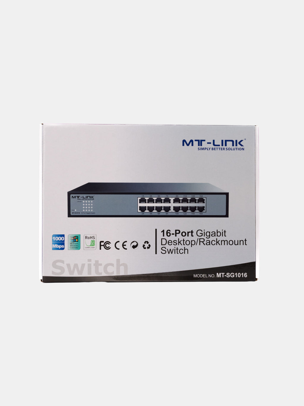 MT-SG1016 - 16 Port Gigabit Desktop/ Rack mount switch