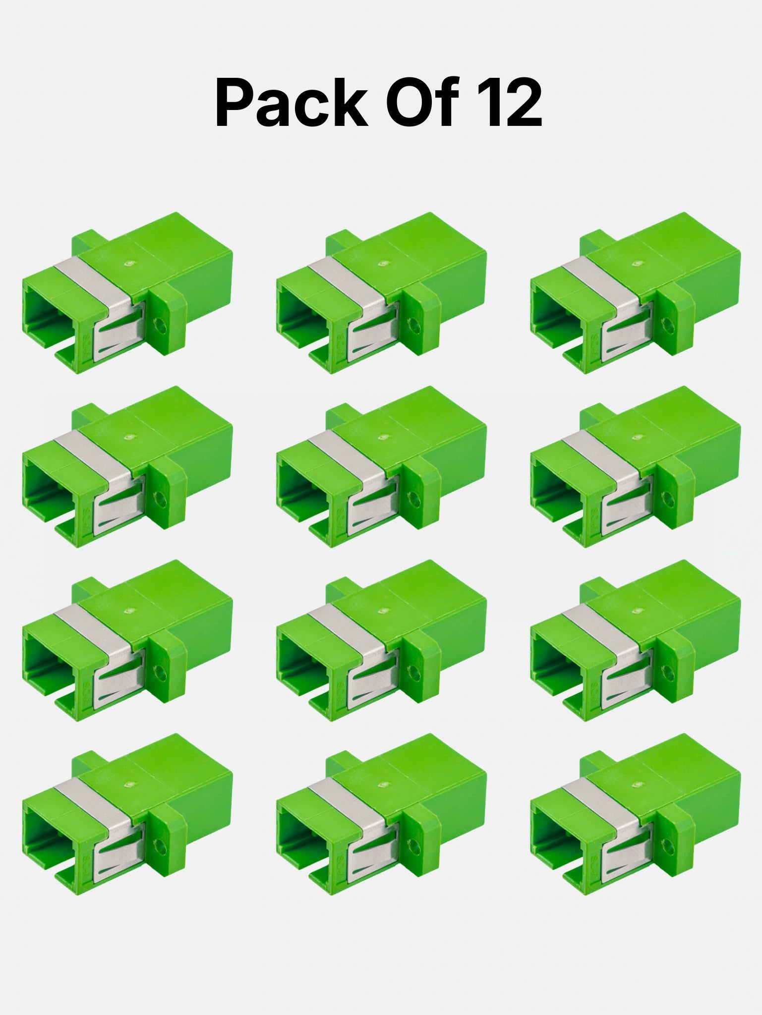 MT-COUPLER APC/UPC Fiber Coupler (Pack of 12)
