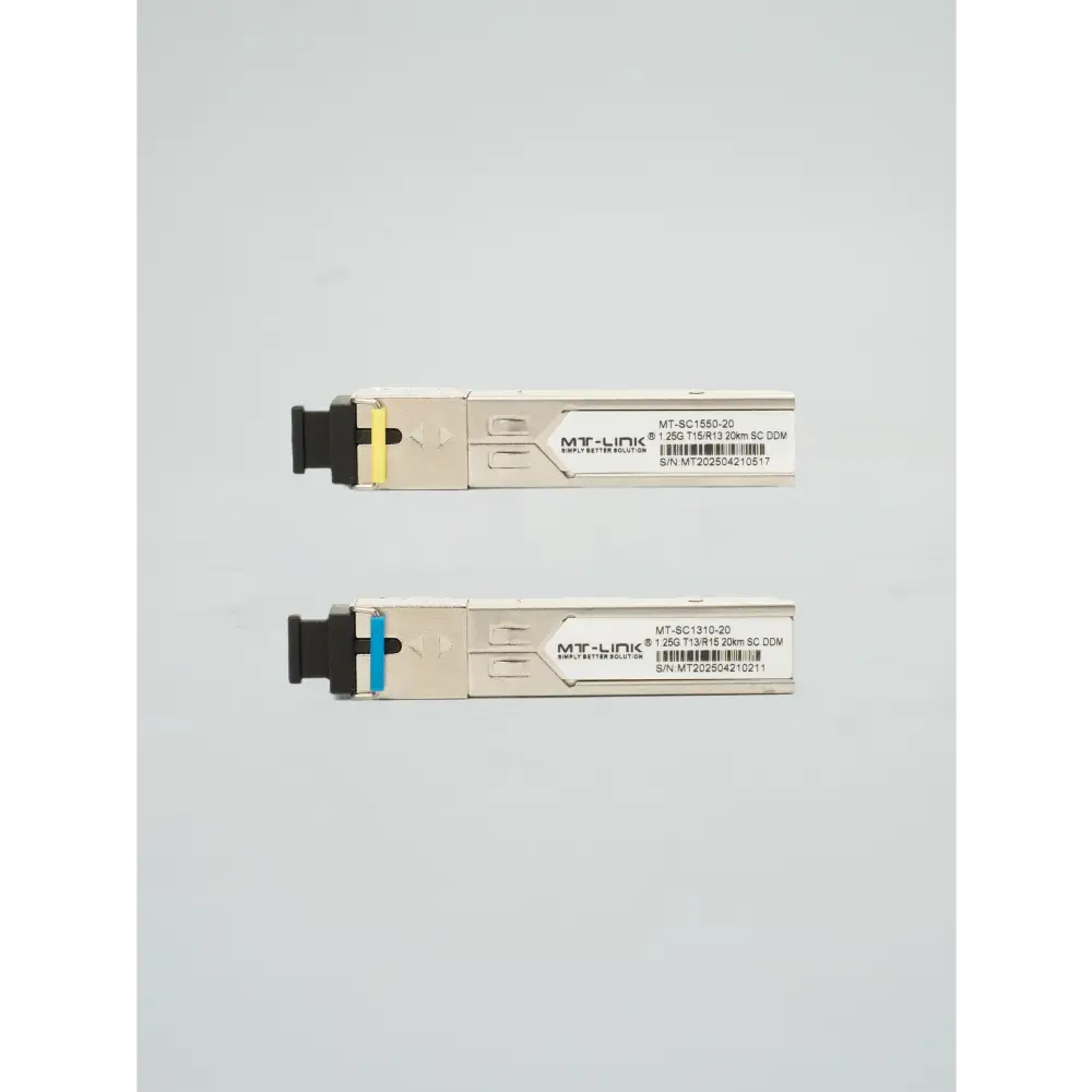 MT-SC1310/1550-20 (PAIR) ll UPTO 20KM ll - 1000Base-WDM Bi-Directional SFP Module - MT Link | Pakistan