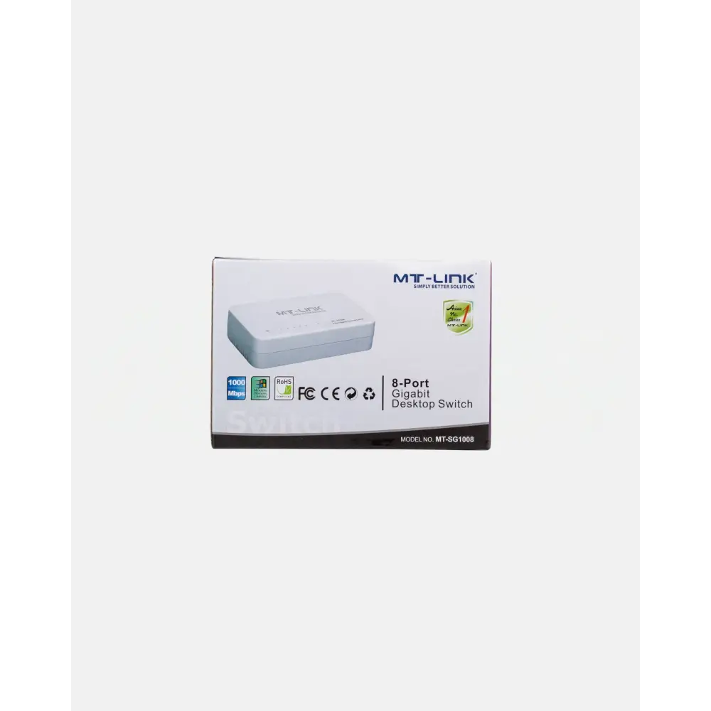 MT-SG1008 - 8 Port Gigabit Desktop Switch plastic case - MT Link | Pakistan