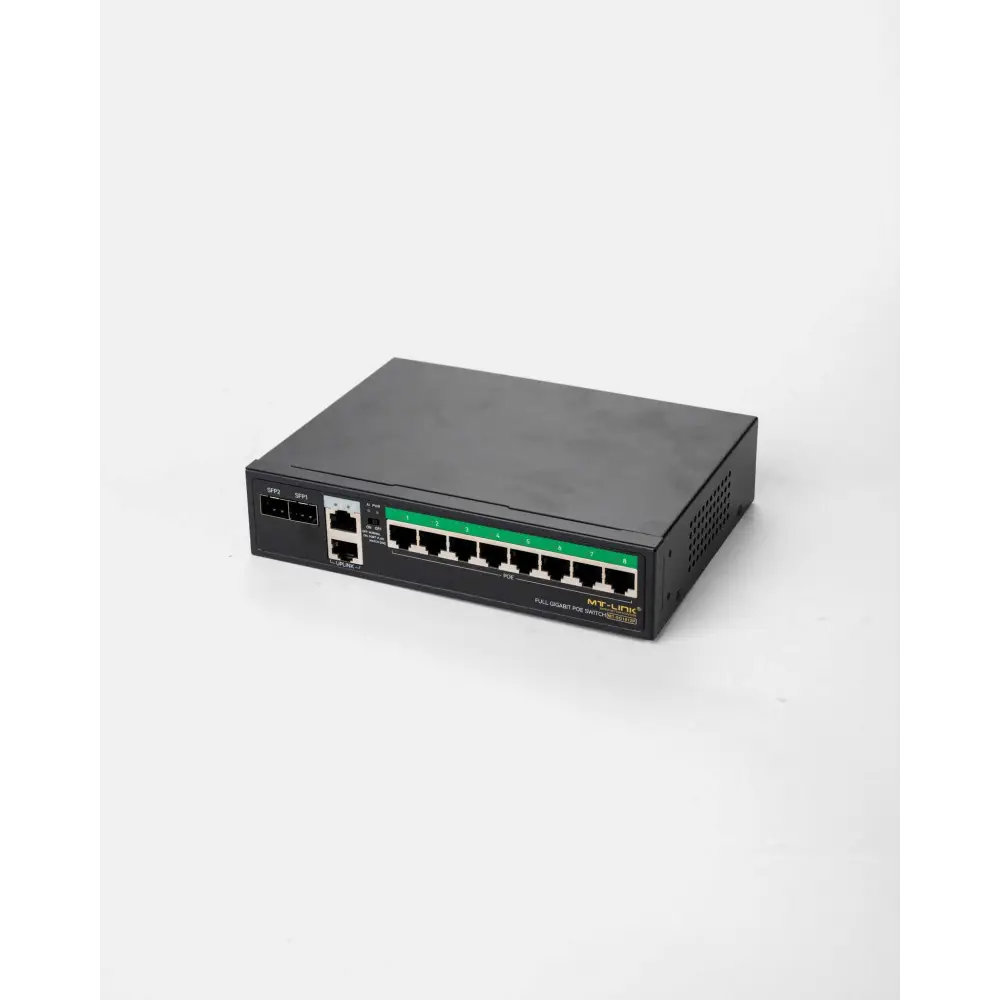 MT-SG1012PE - 8POE+2GE+2SFP UPLINK GIGABIT POE Switch - MT Link | Pakistan