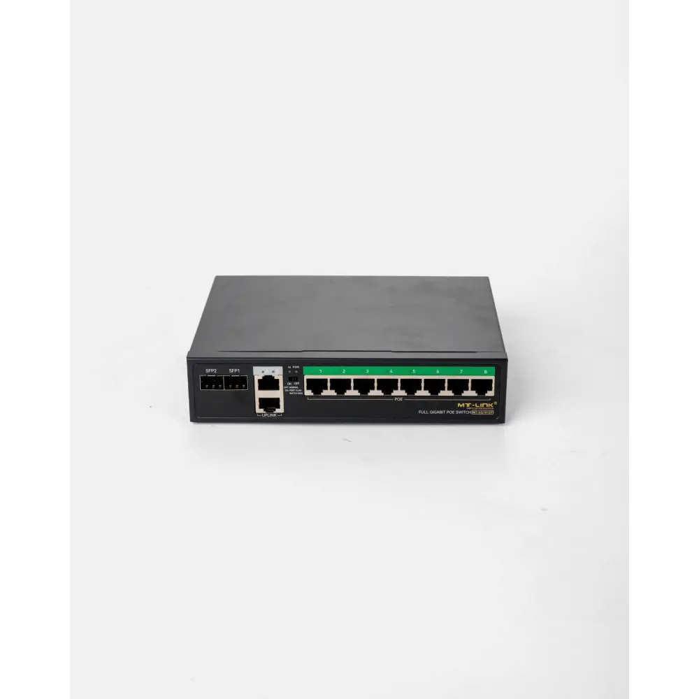 MT-SG1012PE - 8POE+2GE+2SFP UPLINK GIGABIT POE Switch - MT Link | Pakistan