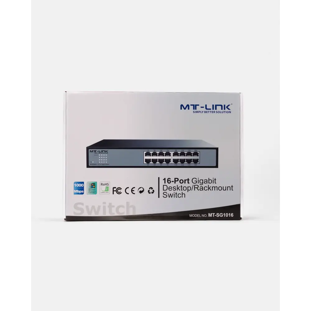 MT-SG1016 - 16 Port Gigabit Desktop/ Rack mount switch - MT Link | Pakistan