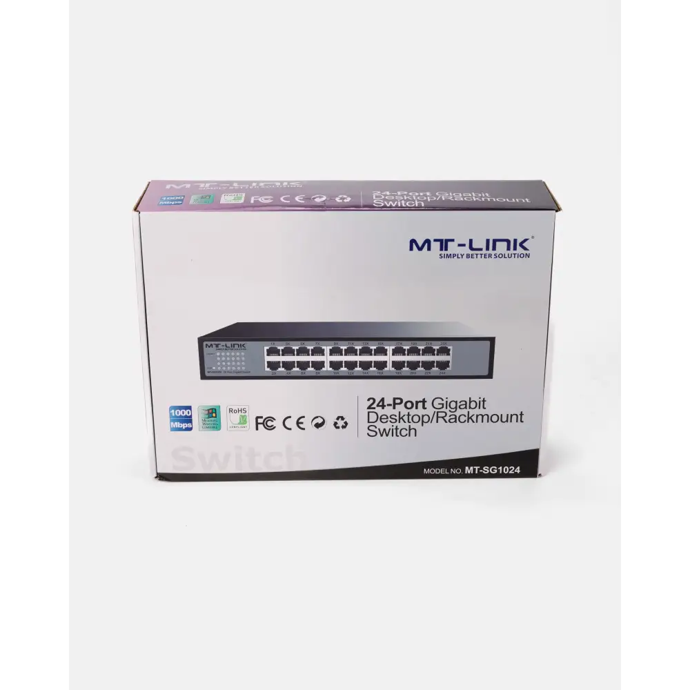 MT-SG1024 - 24 Port Gigabit Desktop/ Rack mount switch - MT Link | Pakistan