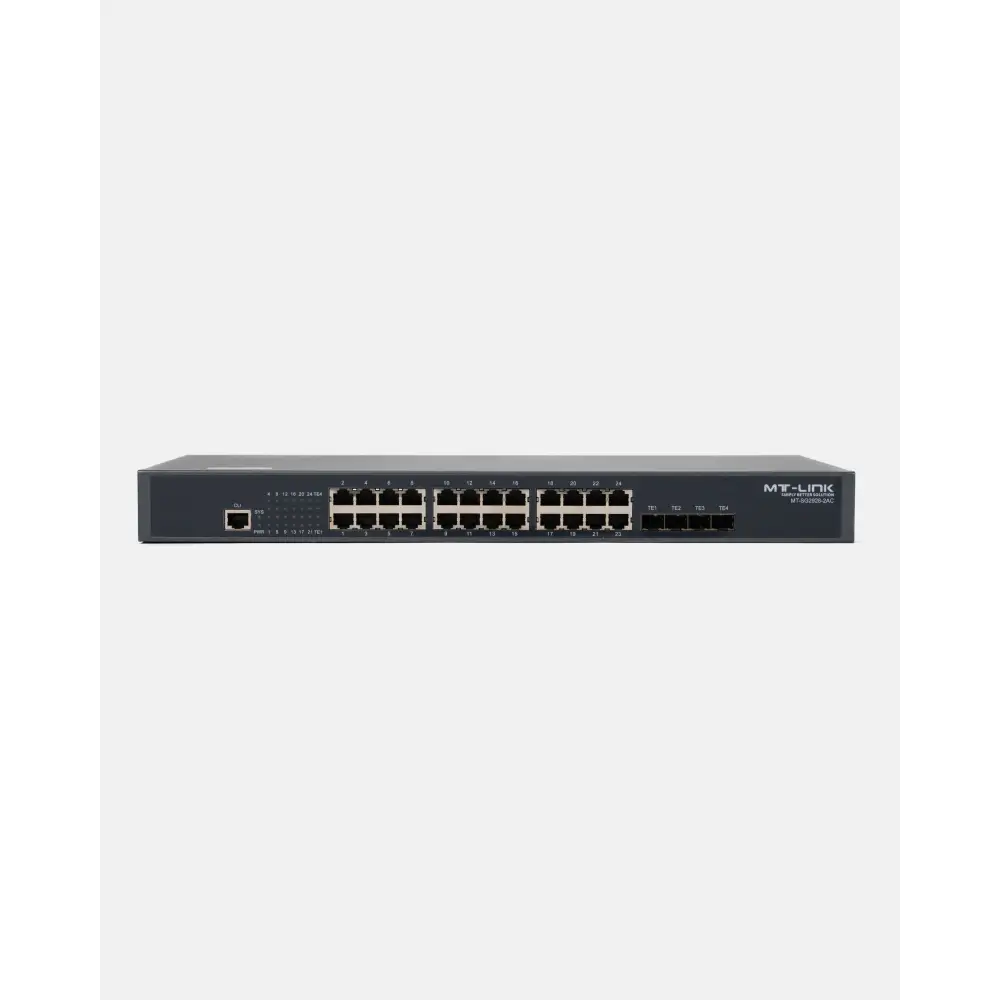 MT-SG2928 - 2AC - 24 Port Gigabit Stackable L3-Lite Switch with 4 10G Slots - MT Link | Pakistan