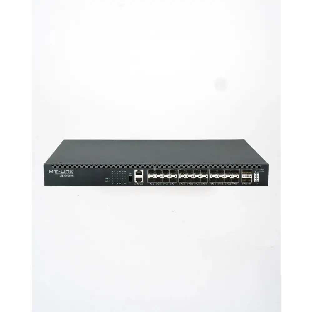 MT-SG5826-2AC - 24 Port Full 10G Stackable L3 Core Aggregation Switch with 2 100GE/40GE QSFP28 Slots - MT Link | Pakistan