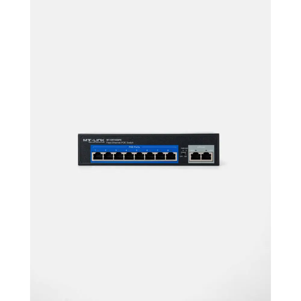 MT-SW1008PE - 8 POE+2RJ45 100Mbps POE switch - MT Link | Pakistan