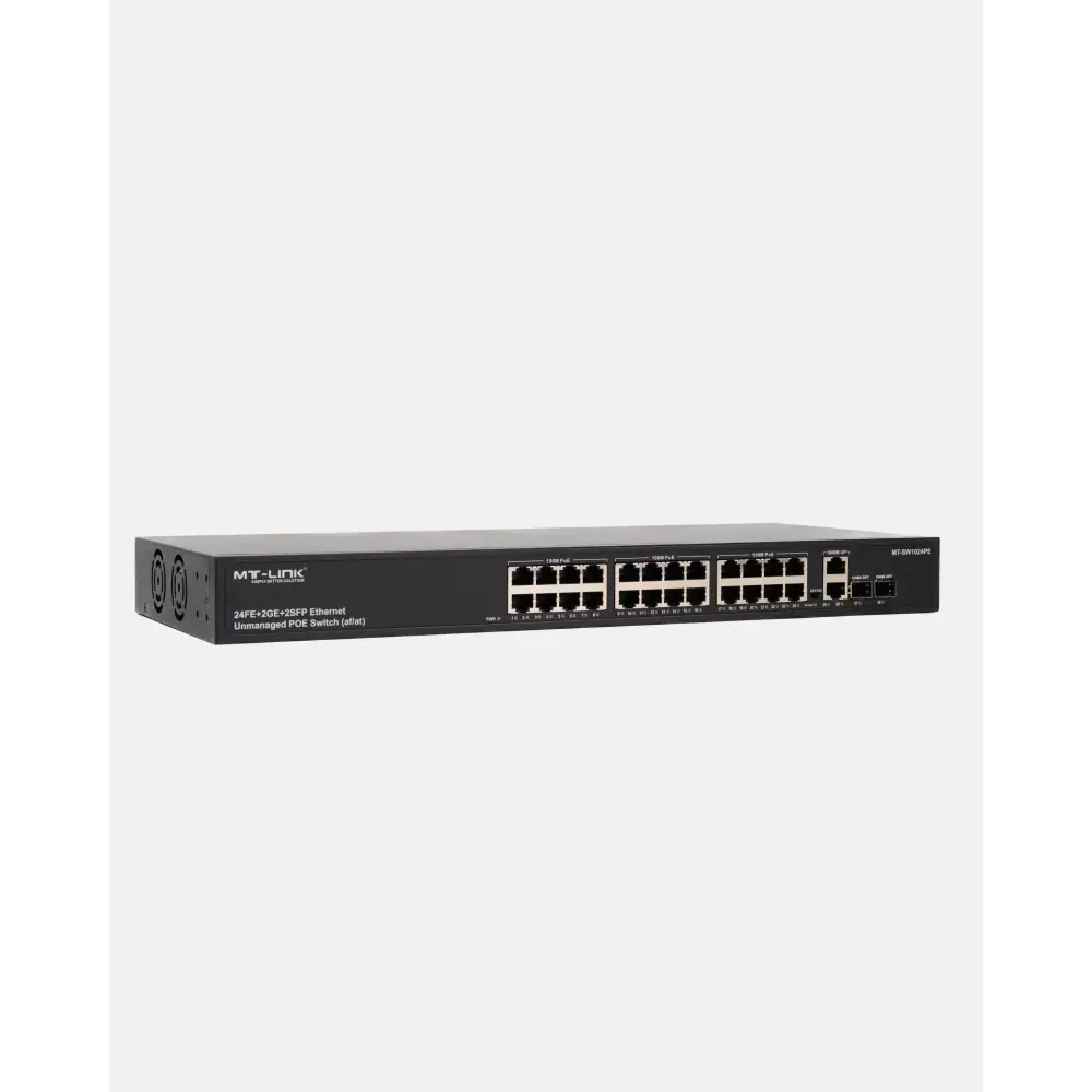 MT-SW1024PE - 24FE POE+ 2GE + 1G SFP Uplink POE Switch - MT Link | Pakistan