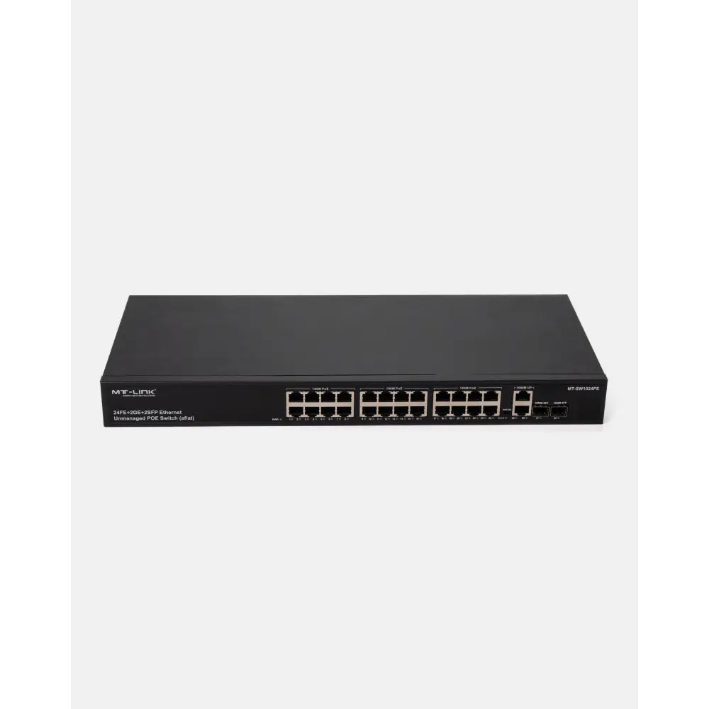 MT-SW1024PE - 24FE POE+ 2GE + 1G SFP Uplink POE Switch - MT Link | Pakistan