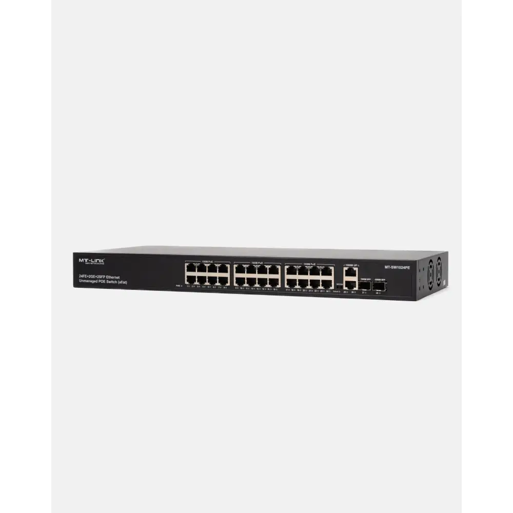 MT-SW1024PE - 24FE POE+ 2GE + 1G SFP Uplink POE Switch - MT Link | Pakistan
