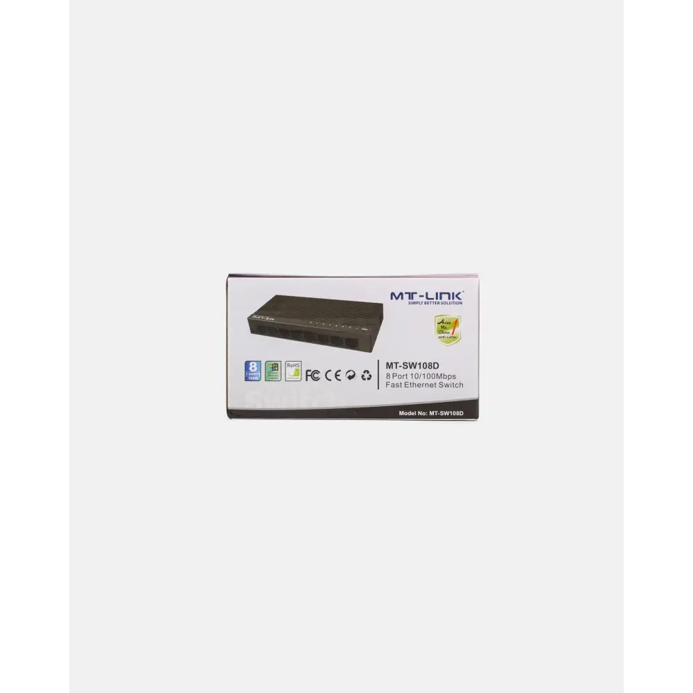 MT-SW108D - 8 Port 10/100Mbps Switch Lite Series - MT Link | Pakistan