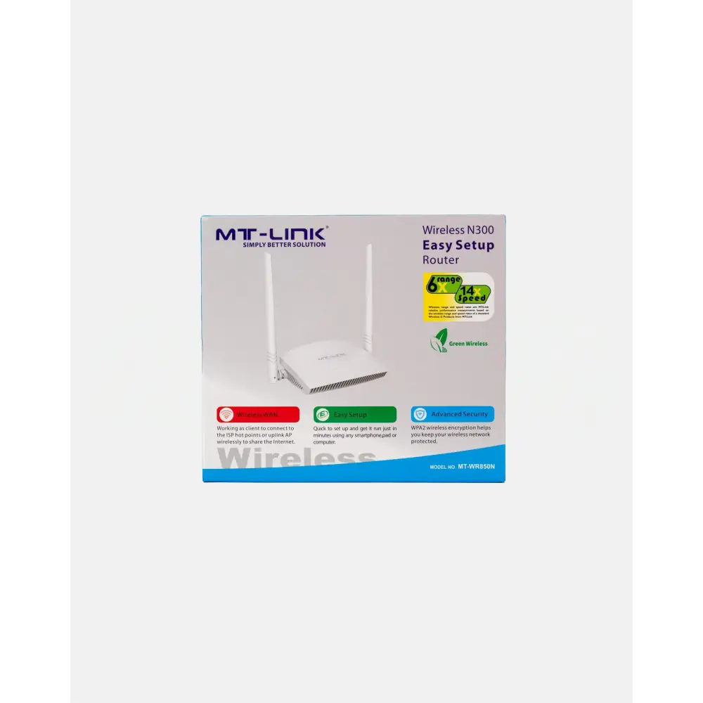 MT-WR850N - 300Mbps Wireless Router - MT Link | Pakistan