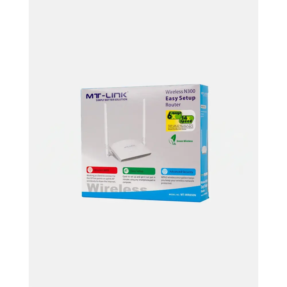 MT-WR850N - 300Mbps Wireless Router - MT Link | Pakistan