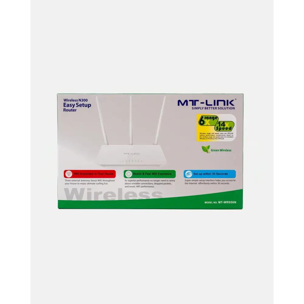 MT-WR950N - 300Mbps Wireless Router - MT Link | Pakistan